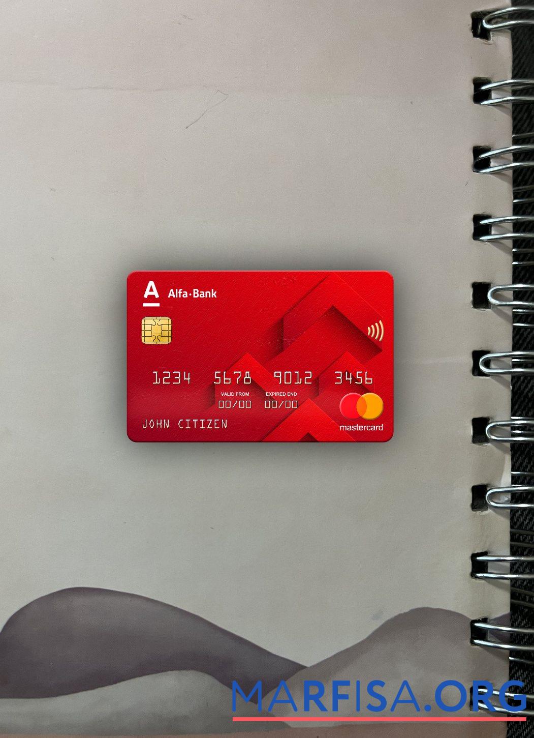 Downloadable Russia Alfa bank mastercard photolook front sample